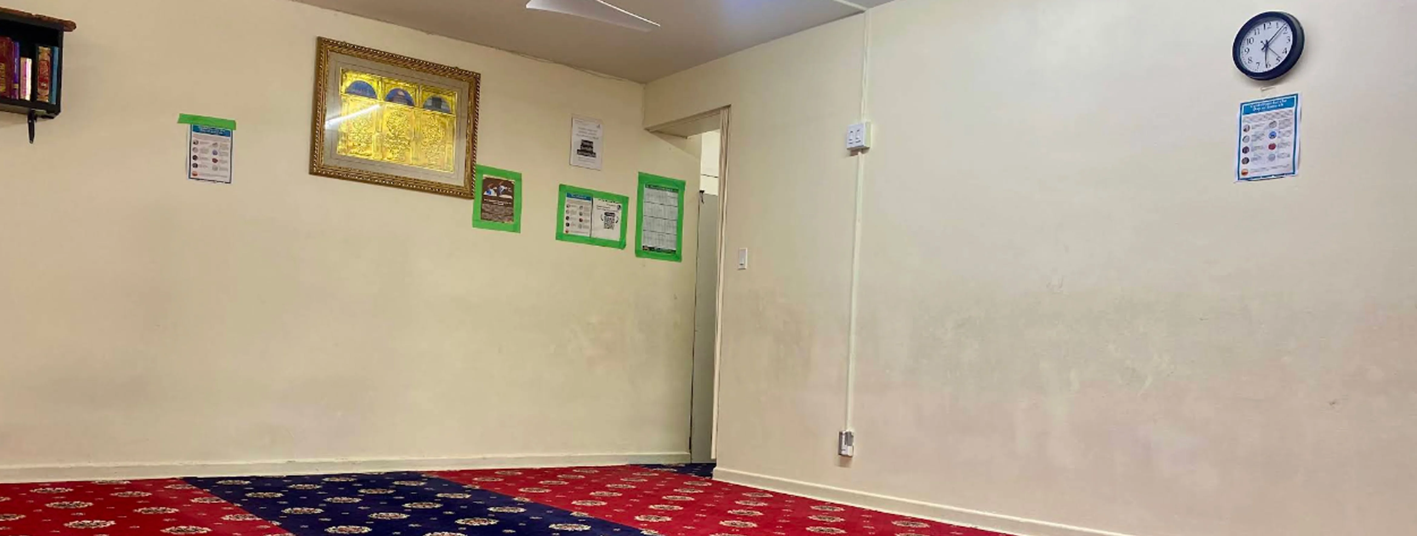 Interior prayer hall of Dar-e-Arqam (47 Musalla) East York